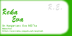 reka eva business card